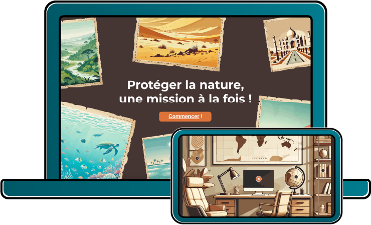 Visuel smartphone – Escape game protection animale